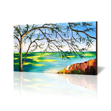 Handmade Oil Painting of 3D view of Landscape View on Canvas