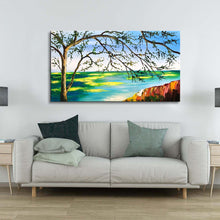 Handmade Oil Painting of 3D view of Landscape View on Canvas