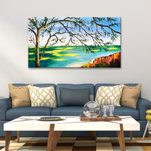 Handmade Oil Painting of 3D view of Landscape View on Canvas