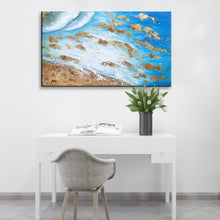 Handmade Oil Painting of Abstract View on Stretched Canvas