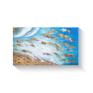Handmade Oil Painting of Abstract View on Stretched Canvas