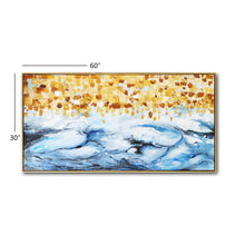 Huge Framed Abstract Handmade Oil Painting on Stretched Canvas