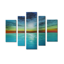 Handmade Oil Painting on Stretched Canvas of Skyline View