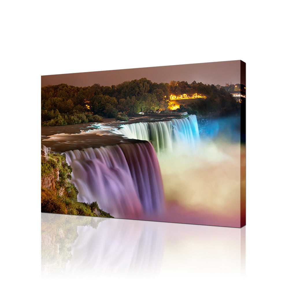 High Quality Art Print on Stretched Canvas of Niagara Falls in colors