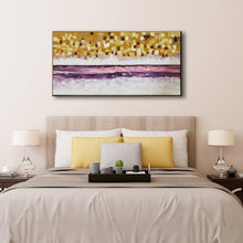 Huge Framed Abstract Handmade Oil Painting on Stretched Canvas