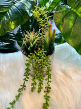 Flowers Artificial Plant in a Silver Pot