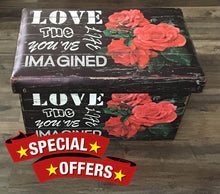 Premium PU Leather Medium Ottoman with Storage