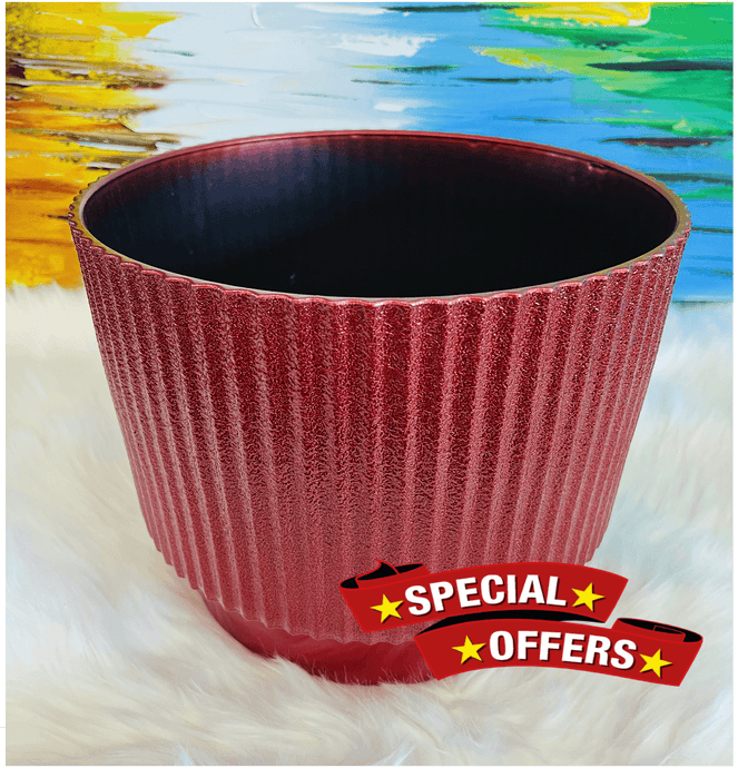 Plant Pot in Date Red for Plants and Trees