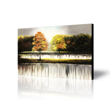 Huge Handmade Oil Painting of Landscape  on Stretched Canvas