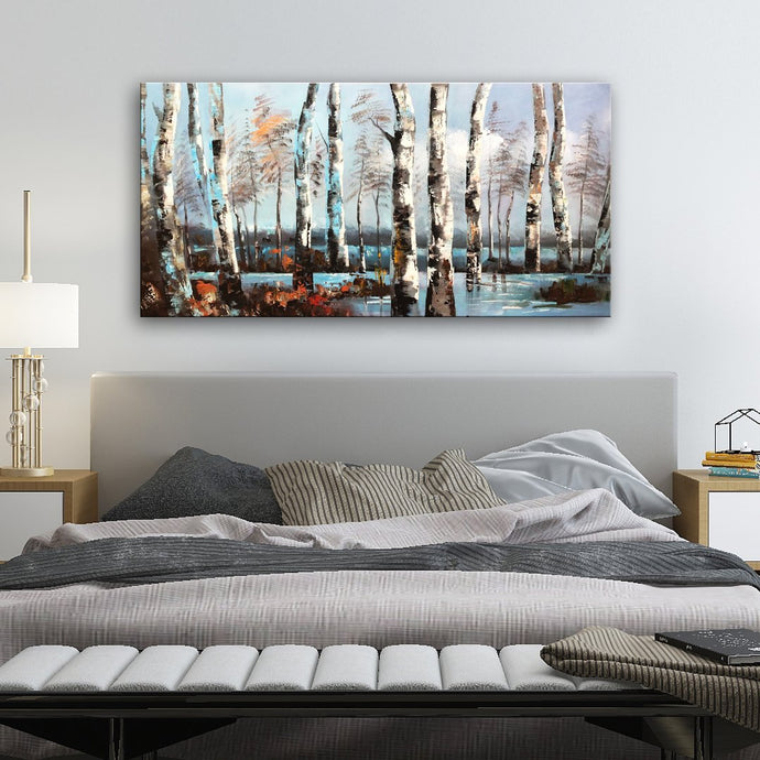 Handmade Oil Painting of Landscape on Stretched Canvas Ready To Hang