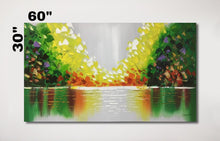 Huge Abstract Handmade Oil Painting on Stretched Canvas in Colors