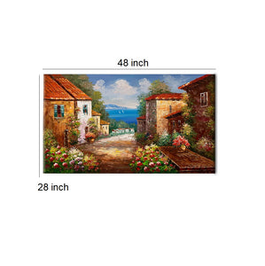 Handmade Oil Painting of Venice City on Stretched Canvas