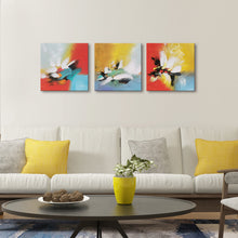 Handmade Oil Painting  of Abstract on Stretched Canvas in Group
