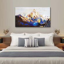 Handmade Oil Painting of Landscape  With Black Floating Frame on Stretched Canvas