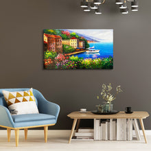 Handmade Oil Painting of Venice City on Stretched Canvas