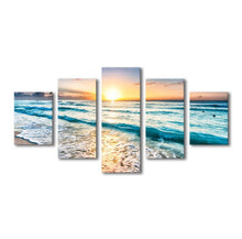 High Quality Art Print on Stretched Canvas of Sea View in Group
