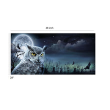 High Quality Art Print on Stretched Canvas of Night Owl