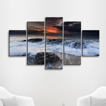 High Quality Art Print  of Sea View on Stretched Canvas in Group