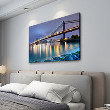 High Quality Art Print  of Bridge Skyline View on Stretched Canvas