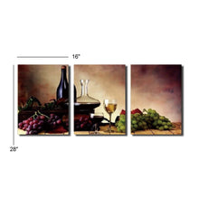 High Quality Art Print on Stretched Canvas of Three Picture Set in Group