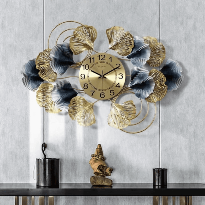 wall clock blue