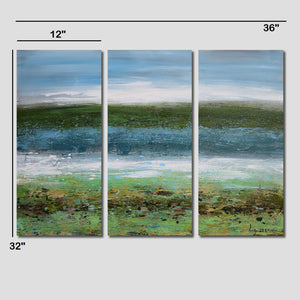 Handmade Group Oil Painting on Stretched Canvas of Sea View