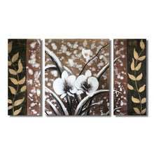 Handmade Group Oil Painting on Stretched Canvas of flowers