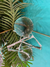 Sculpture Centre Piece in Gold/Silver with a Clear Crsytal Ball