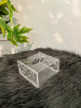 Tissue Box Acrylic Handmade Centre Piece in Gold/Silver for Square Tissues
