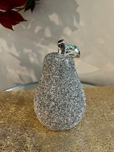 Centre Piece Metallic Pear Crystal Crushed in Gold/Silver
