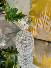 Crystal Nickel Pineapple Centre Piece in Gold/Silver Metal of a Gorgeous
